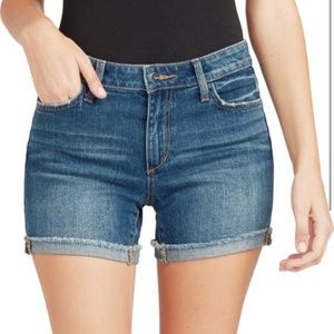 Joe's Jeans Bramuda Denim Folded Frayed Hem